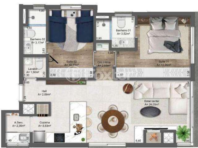 Apartamento com 2 quartos à venda na Rua Comendador Rheingantz, 254, Auxiliadora, Porto Alegre, 85 m2 por R$ 1.090.000