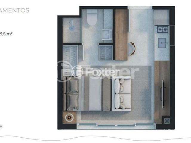 Loft com 1 quarto à venda na Rua Almirante Tamandaré, 150, Floresta, Porto Alegre, 17 m2 por R$ 279.000