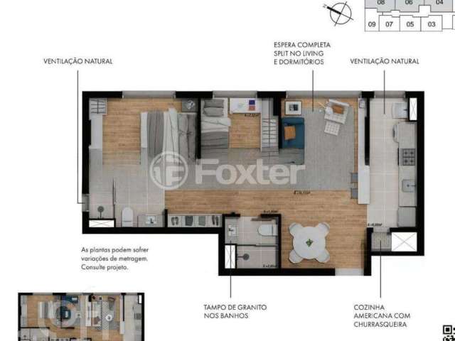 Apartamento com 2 quartos à venda na Rua Cipó, 392, Passo da Areia, Porto Alegre, 62 m2 por R$ 750.000