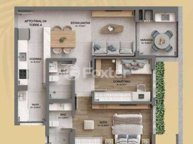 Apartamento com 2 quartos à venda na Estrada Haroldo Soares Glavan, 607, Cacupé, Florianópolis, 77 m2 por R$ 1.192.000