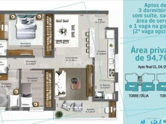 Apartamento com 3 quartos à venda na Avenida Engenheiro Ludolfo Boehl, 834, Teresópolis, Porto Alegre, 94 m2 por R$ 526.228