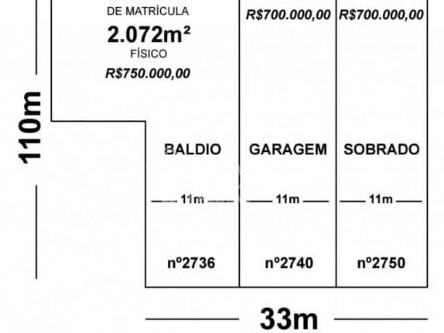 Casa com 1 quarto à venda na Avenida Padre Claret, 2736, Parque Amador, Esteio, 1221 m2 por R$ 890.000