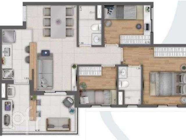 Apartamento à venda em Butantã com 69 m², 3 quartos, 1 suíte