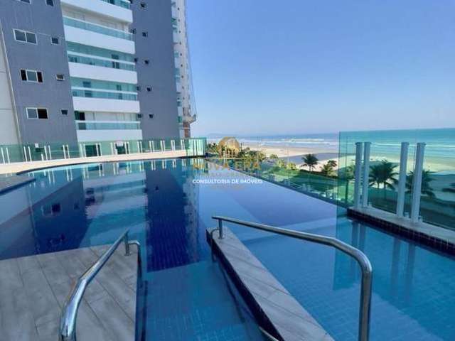 Empreendimento Frente Mar,2dorm,1suite,1vaga,sacada e lazer,285mil Entrada