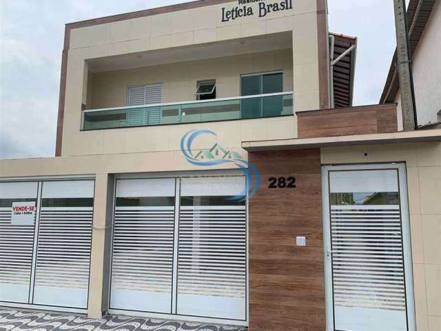 Casa de Condomínio com 1 dorm, Princesa, Praia Grande - R$ 200 mil, Cod: 6143