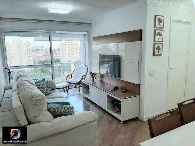 Apartamento de 63 m² na Vila Guarani, com 2 dormitórios, sendo 1 suíte, e 2 vagas com depósito privativo.