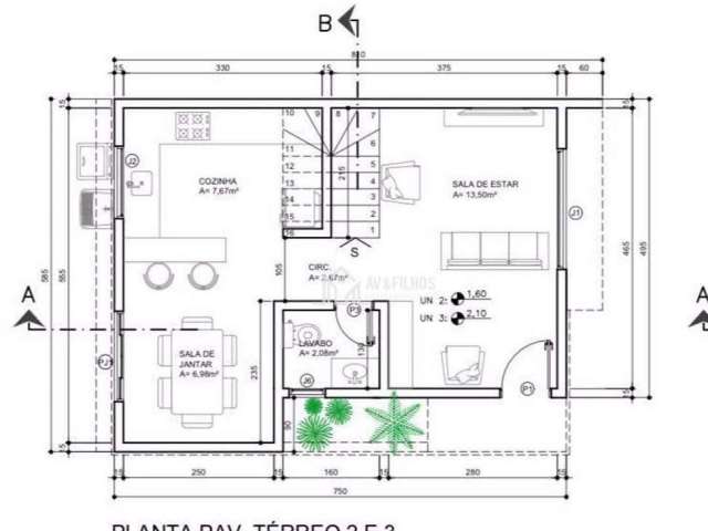 Sobrado com 3 dormitórios à venda, 115 m² por R$ 575.000,00 - Atuba - Curitiba/PR