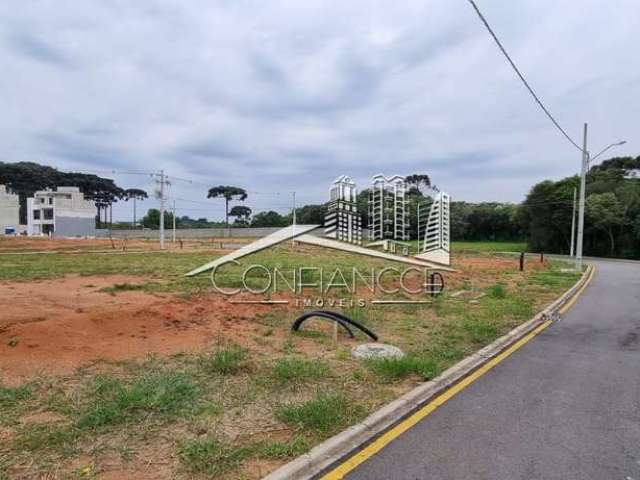 Terreno em condomínio fechado à venda na Rua Manoel Martins, Costeira, São José dos Pinhais, 140 m2 por R$ 247.800