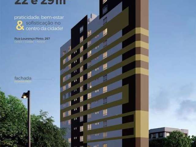 Apartamento com 1 dormitório à venda, 25.31 m² por - R$ 275.456,80 - Centro - Curitiba/PR