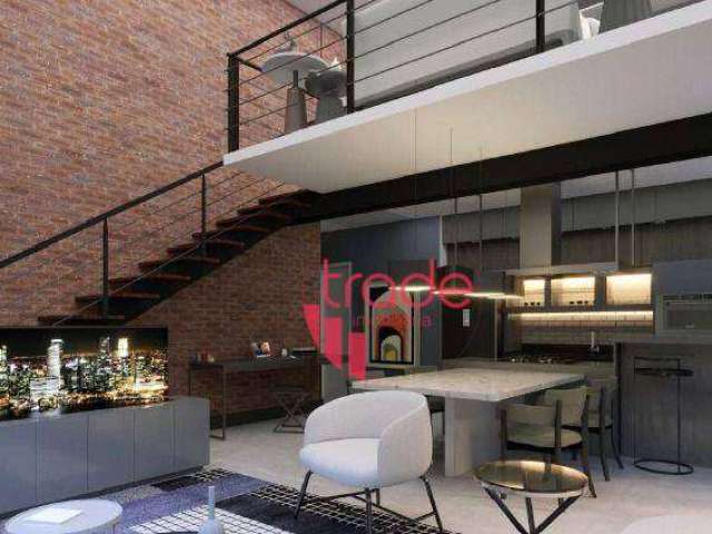 Loft à Venda com 01 Suíte no Jardim Califórnia em Ribeirão Preto com Sacada Gourmet.