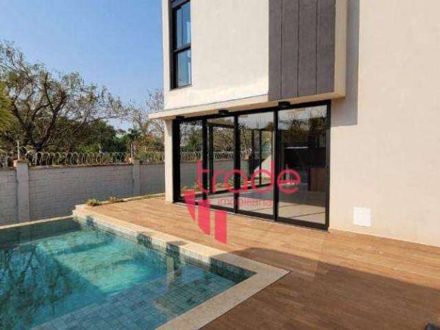 Casa à Venda em Condomínio Fechado com 03 Suítes no Residencial Alphaville em Ribeirão Preto com Piscina Aquecida.