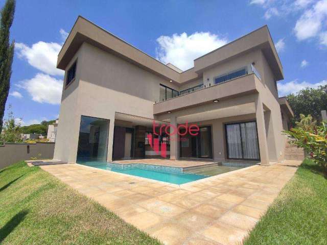 Casa à Venda ou Locação em Condomínio com 04 Suítes no Alphaville em Ribeirão Preto com Piscina Aquecida.