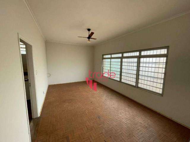 Casa Comercial para Locação de 03 Quartos no Jardim Paulista em Ribeirão Preto com Quintal.