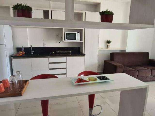 Apartamento Mobiliado tipo Studio para Alugar no Bairro Bosque das Juritis em Ribeirão Preto com Sacada Fechada.