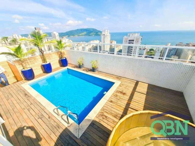 !!!EXCLUSIVIDADE!!! MARAVILHOSA COBERTURA DUPLEX ALTO PADRÃO com 300m² ÚTEIS - 03 SUÍTES - 03 VAGAS - PISCINA+ÔFURO+ESPÇ. GOURMET por R$ 3.9M - EMABRÉ