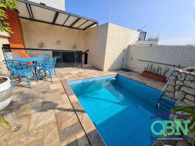 !!!OPORTUNIDADE!!! LINDA COBERTURA DUPLEX com 300m² ÚTEIS - 03 DOR. - PISCINA - CHURRASQUEIRA - 4 VAGAS por R$ 1.299M - POMPÉIA - SANTOS/SP