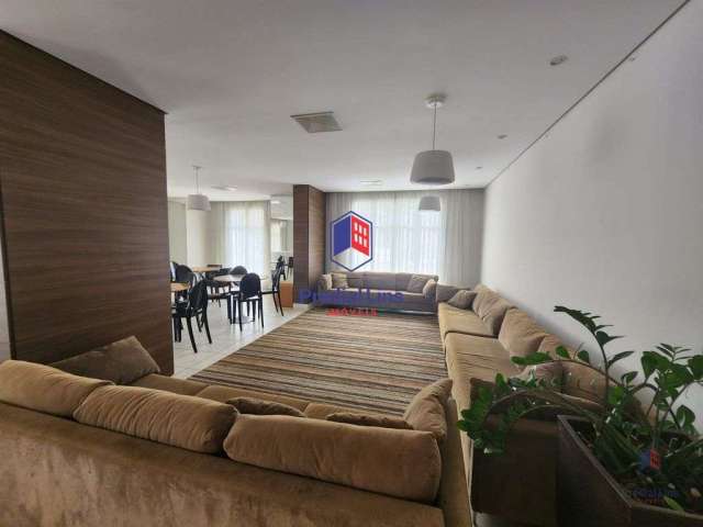 Apartamento de três dorm., suíte, lazer completo, mobiiado