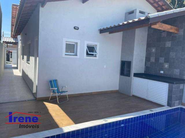 Casa nova, lado praia com 2 dormitórios à venda, 74 m² por R$ 435.000 - Balneário Jardim de Itanhaém (F/Grandesp) - Itanhaém/SP