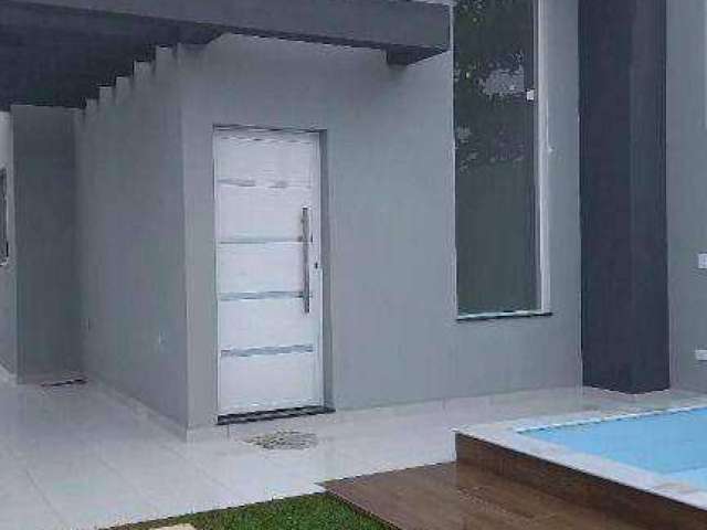 Casa Linda,com fachada  Moderna com Piscina Grande, Lado Praia. Pronta pra receber sua família!!!