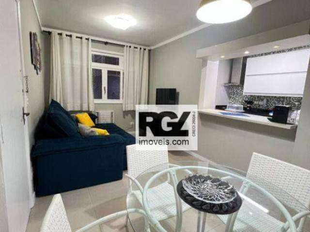 Apartamento com 3 dormitórios, 109 m² - venda por R$ 620.000,00 ou aluguel por R$ 3.900,00/mês - Pompéia - Santos/SP