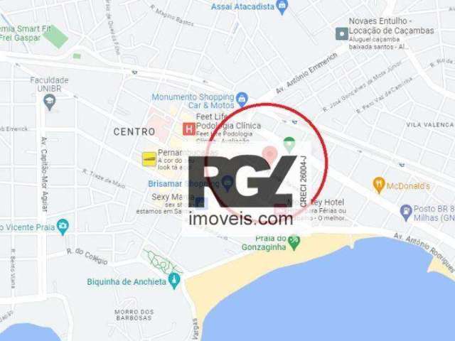 Terreno à venda, 540 m² por R$ 2.000.000,00 - Centro - São Vicente/SP