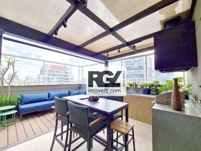 Cobertura com 3 dormitórios à venda, 230 m² por R$ 4.750.000,00 - Brooklin - São Paulo/SP