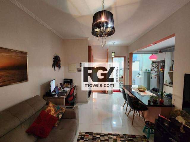 Village com 2 dormitórios à venda, 80 m² por R$ 670.000,00 - Gonzaga - Santos/SP