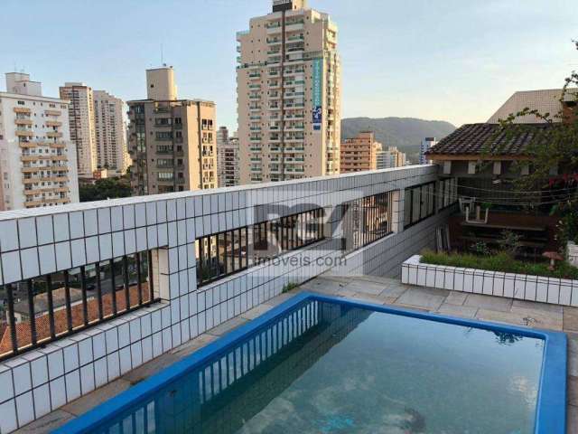 Cobertura com 3 dormitórios, 325 m² - venda por R$ 1.700.000,00 ou aluguel por R$ 11.900,00/mês - Ponta da Praia - Santos/SP