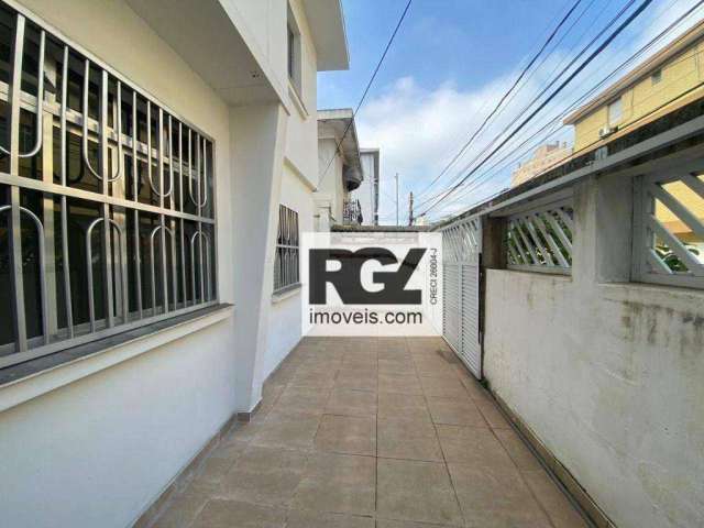 Casa com 2 dormitórios para alugar, 77 m² por R$ 4.500,00/mês - Aparecida - Santos/SP