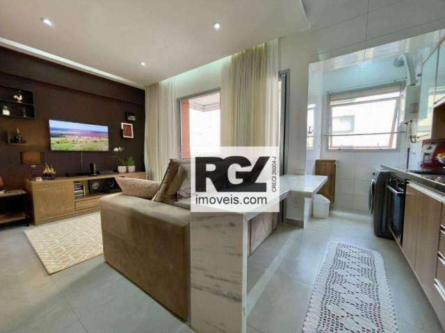 Apartamento com 1 dormitório à venda, 40 m² por R$ 750.000,00 - Boqueirão - Santos/SP