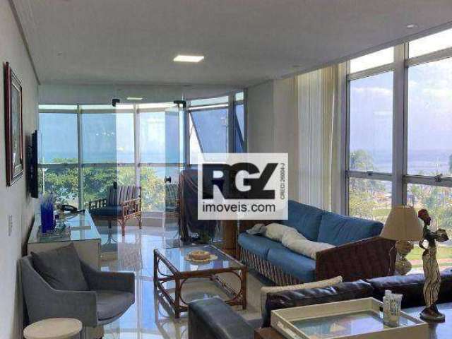 Apartamento com 3 dormitórios para alugar, 220 m² por R$ 8.500,02/mês - Aparecida - Santos/SP