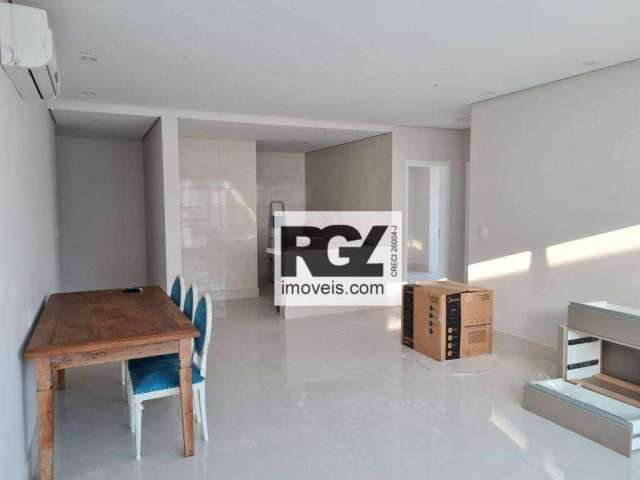 Apartamento com 2 dormitórios para alugar, 97 m² por R$ 10.000,00/mês - Aparecida - Santos/SP