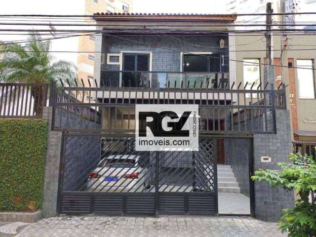 Sobrado com 4 dormitórios, 266 m² - venda por R$ 2.900.000,00 ou aluguel por R$ 12.750,00/mês - Gonzaga - Santos/SP