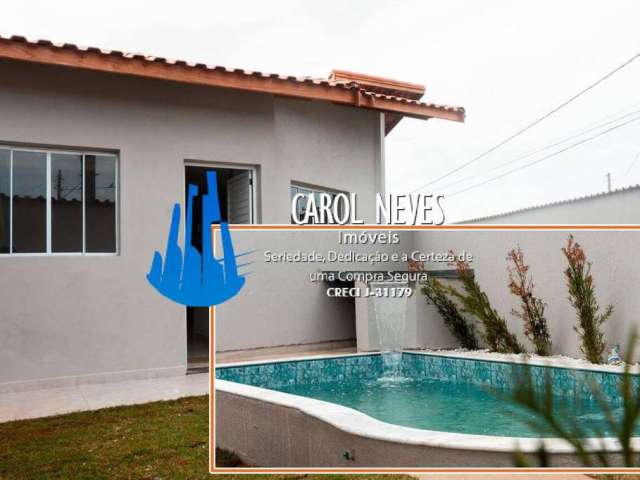 Casa nova 2 dormitórios lado praia financiamento bancário itanhaém