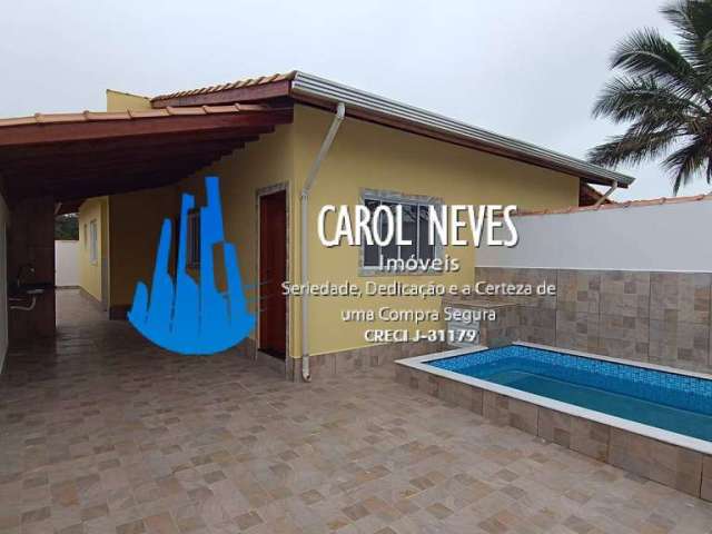 Casa nova 2 dormitorios 1 suite lado praia financiamento bancario itanhaem