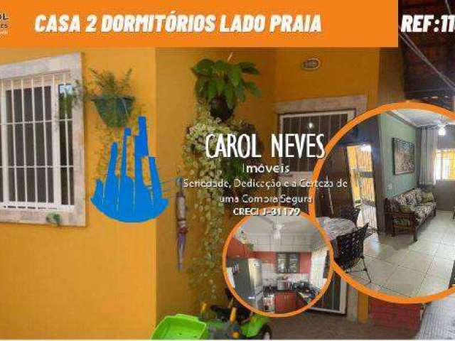 Casa 2 dormitorios lado praia financiamento bancario itanhaem