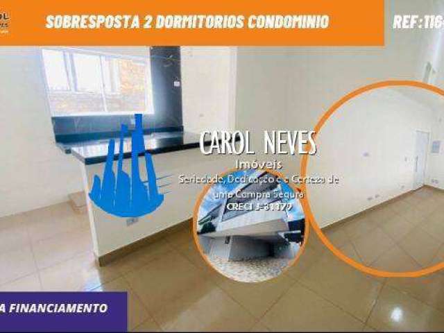 Sobresposta 2 dormitorios condominio financiamento sao vicente