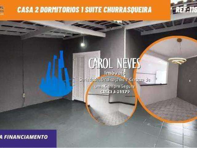 Casa 2 dormitorios 1 suite churrasqueira financiamento bancario mongagua