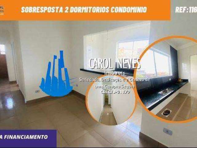 Sobresposta 2 dormitorios condominio financiamento sao vicente