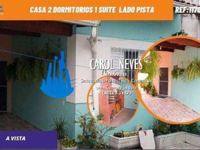 Casa 2 dormitorios 1 suite a vista lado pista itanhaem