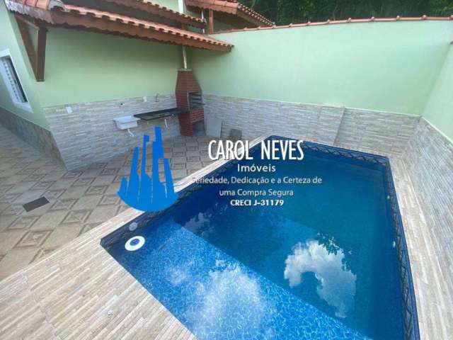 Casa  2 dormitórios suíte piscina financiamento bancário mongaguá