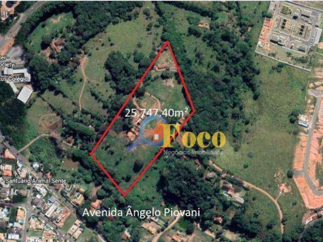 Área à venda, 25747 m² por R$ 6.750.000,00 - Jardim Alto de Santa Cruz - Itatiba/SP