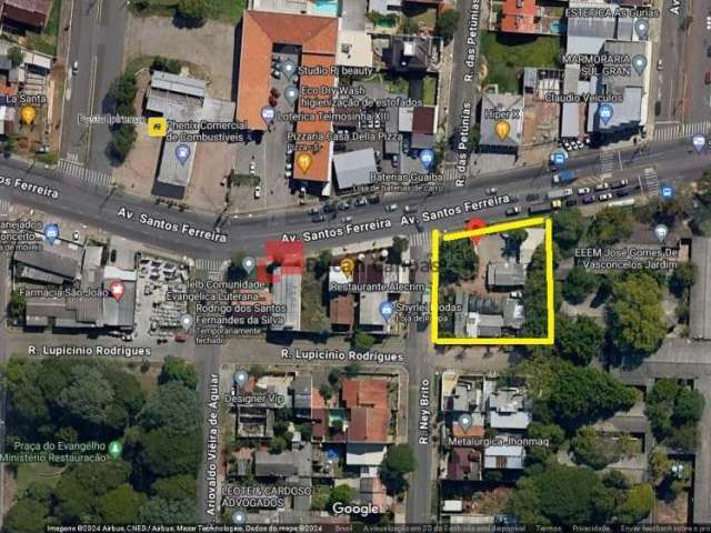 Terreno à venda na Avenida Santos Ferreira, Nossa Senhora das Graças, Canoas, 1362 m2 por R$ 3.000.000