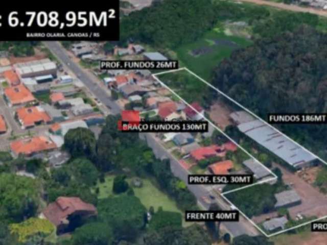 Terreno à venda na Rua Gildo de Freitas, Olaria, Canoas, 6708 m2 por R$ 5.500.000