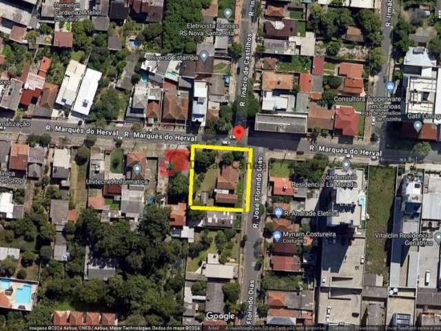 Terreno à venda na Rua Marquês do Herval, Marechal Rondon, Canoas, 1239 m2 por R$ 1.900.000