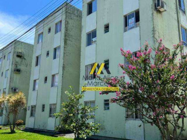 Apartamento com 2 dormitórios para alugar, 50 m² por R$ 1.492,00/mês - Costa e Silva - Joinville/SC