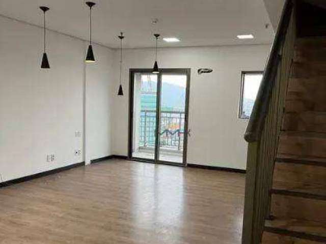 Sala, 92 m² - venda por R$ 800.000,00 ou aluguel por R$ 4.800,00/mês - Valongo - Santos/SP