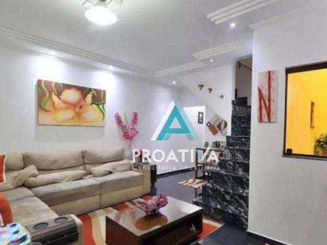 Sobrado com 4 dormitórios à venda, 201 m²- Vila Humaitá - Santo André/SP