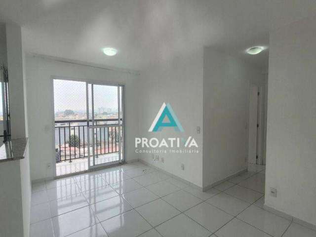 Apartamento com 2 dormitórios para alugar, 50 m²  - Vila Metalúrgica - Santo André/SP