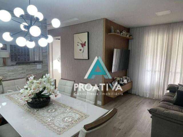 Apartamento com 3 dormitórios à venda, 74 m²- Vila Helena - Santo André/SP